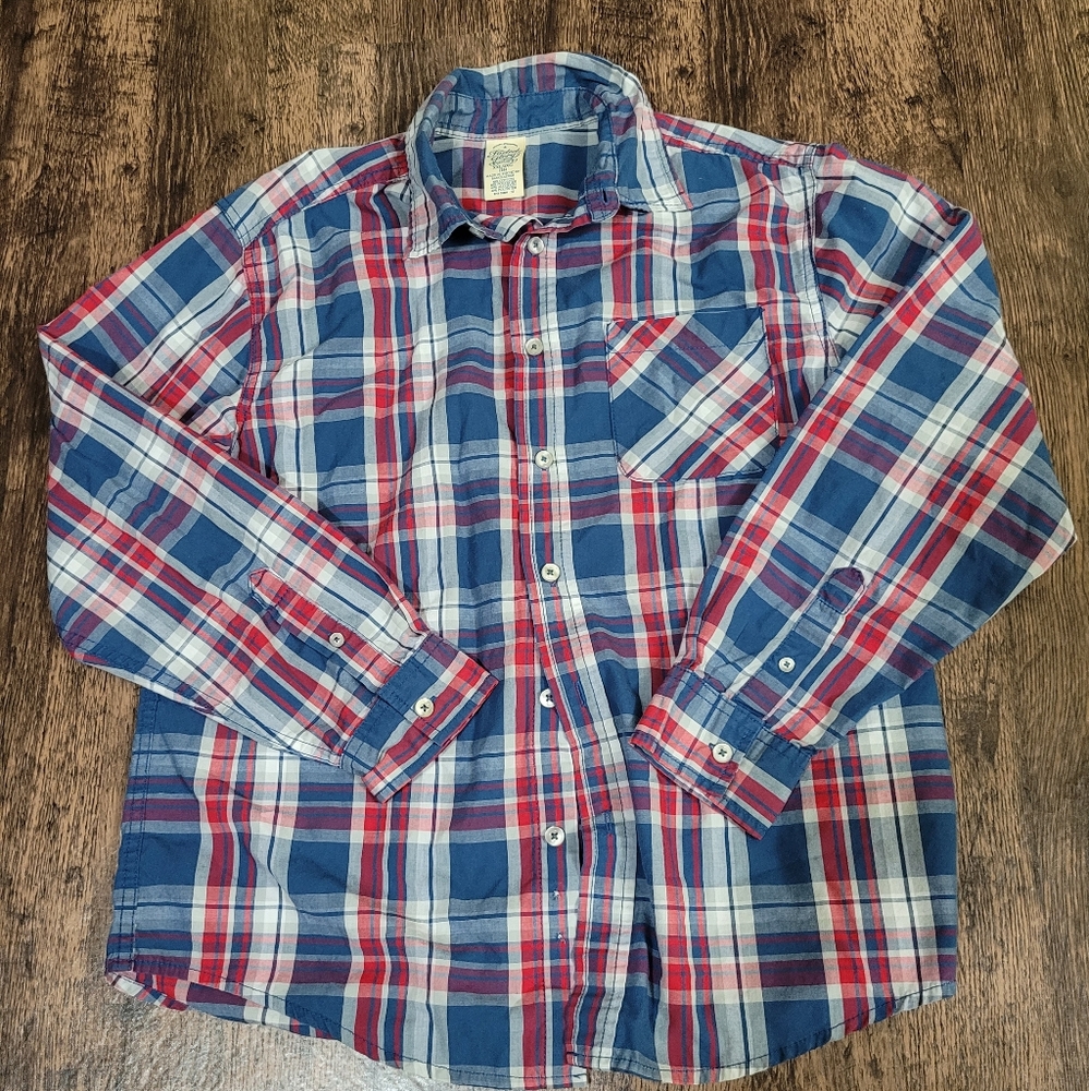 Faded Glory Boy's Button Down Long-Sleeve Shirt